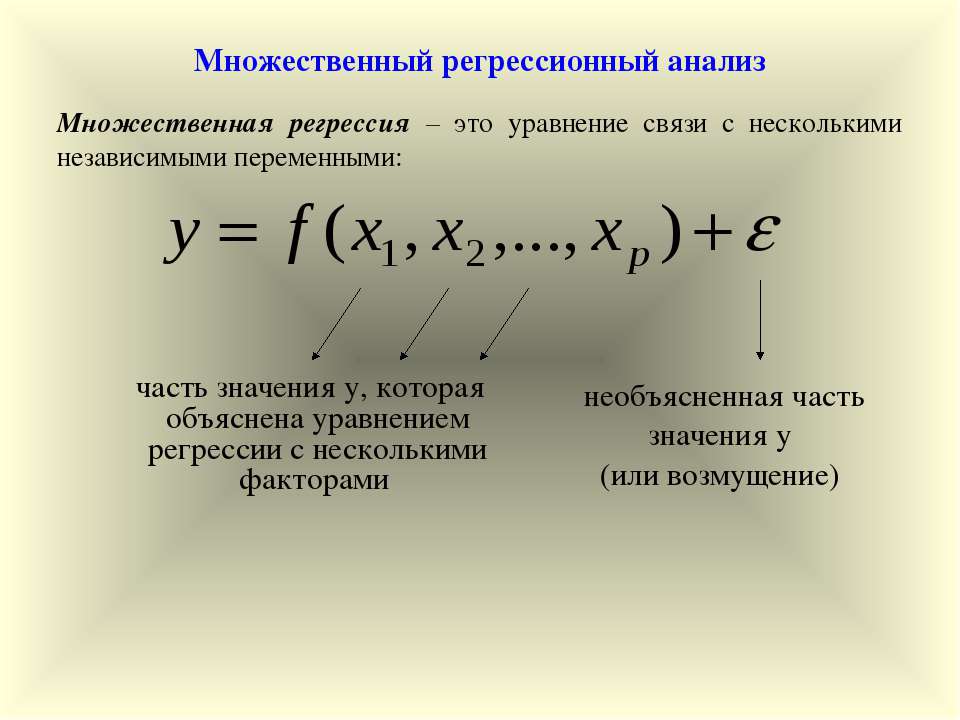 Множественный регрессионный анализ - Скачать Читать Лучшую Школьную Библиотеку Учебников (100% Бесплатно!)