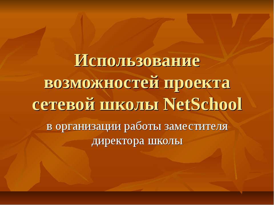 Использование возможностей проекта сетевой школы NetSchool - Скачать Читать Лучшую Школьную Библиотеку Учебников