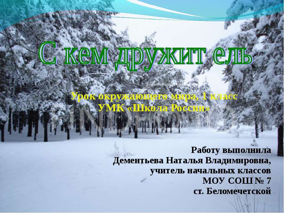 С кем дружит ель 1 класс - Скачать Читать Лучшую Школьную Библиотеку Учебников (100% Бесплатно!)