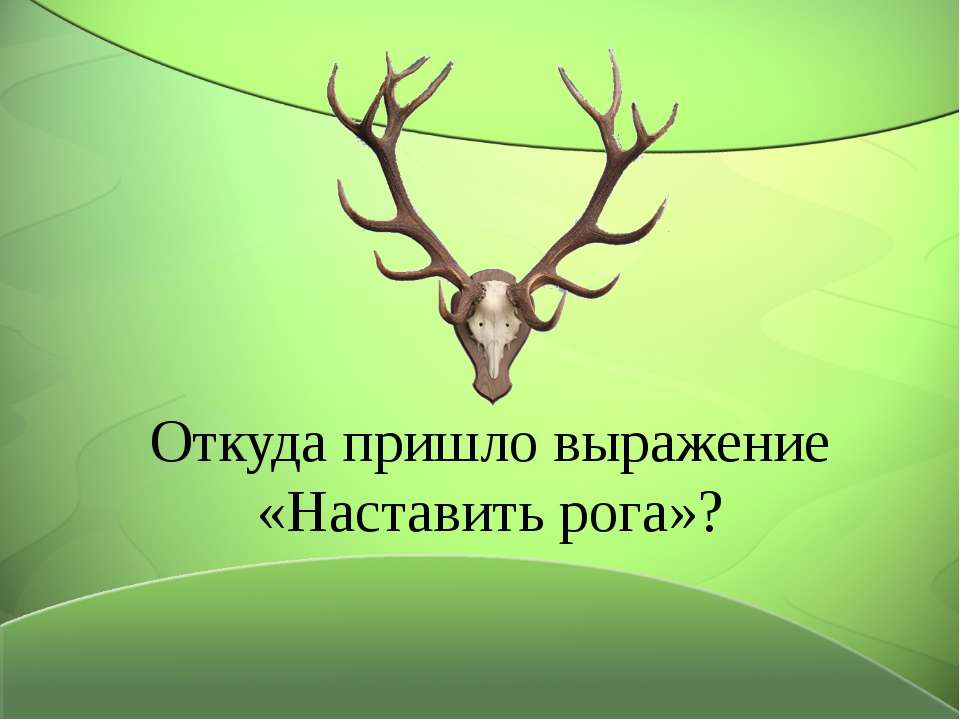 Откуда пришло выражение «Наставить рога» ? - Скачать Читать Лучшую Школьную Библиотеку Учебников (100% Бесплатно!)