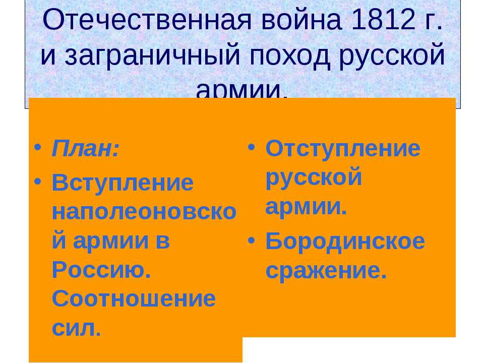 Отечественная война 1812 г. и заграничный поход русской армии - Скачать Читать Лучшую Школьную Библиотеку Учебников (100% Бесплатно!)