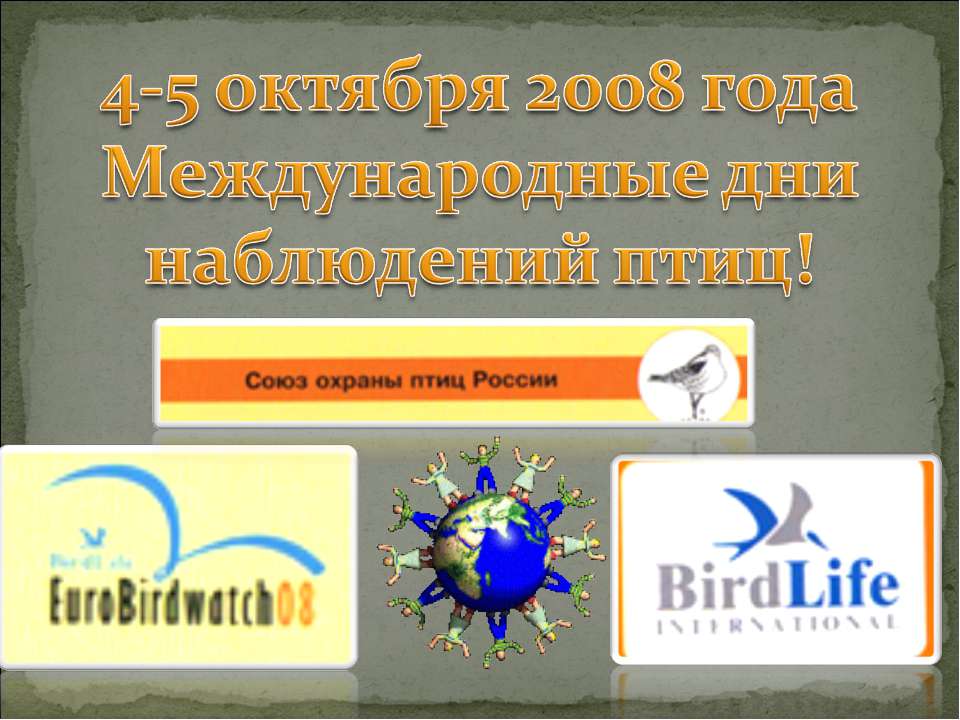 4-5 октября 2008 года Международные дни наблюдений птиц! - Скачать Читать Лучшую Школьную Библиотеку Учебников (100% Бесплатно!)