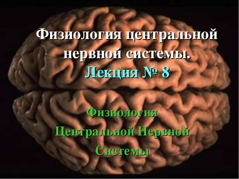 Физиология центральной нервной системы - Скачать Читать Лучшую Школьную Библиотеку Учебников (100% Бесплатно!)