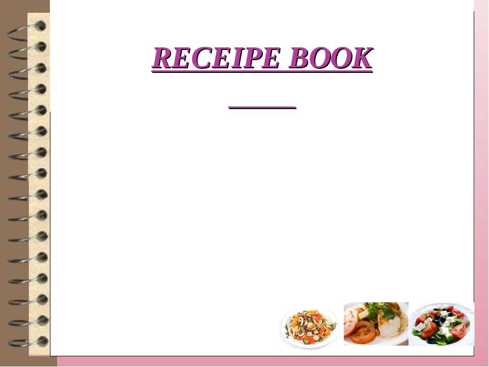 Receipe book - Скачать Читать Лучшую Школьную Библиотеку Учебников (100% Бесплатно!)