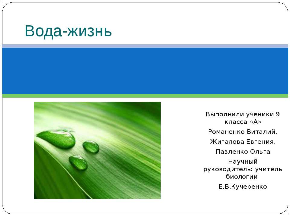 Вода-жизнь - Скачать Читать Лучшую Школьную Библиотеку Учебников (100% Бесплатно!)