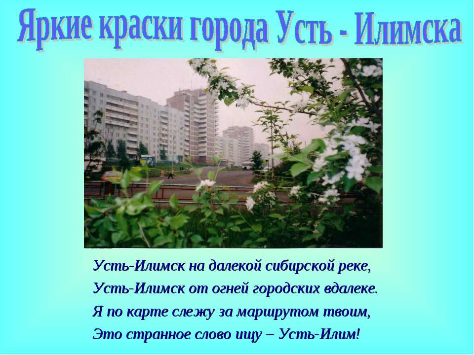 Яркие краски города Усть - Илимска - Скачать Читать Лучшую Школьную Библиотеку Учебников