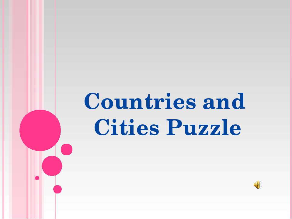 Countries and Cities Puzzle - Скачать Читать Лучшую Школьную Библиотеку Учебников (100% Бесплатно!)