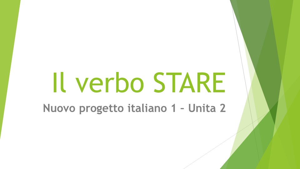 Презентация по итальянскому языку на тему "Глагол Stare" (5-6 класс) - Скачать Читать Лучшую Школьную Библиотеку Учебников (100% Бесплатно!)