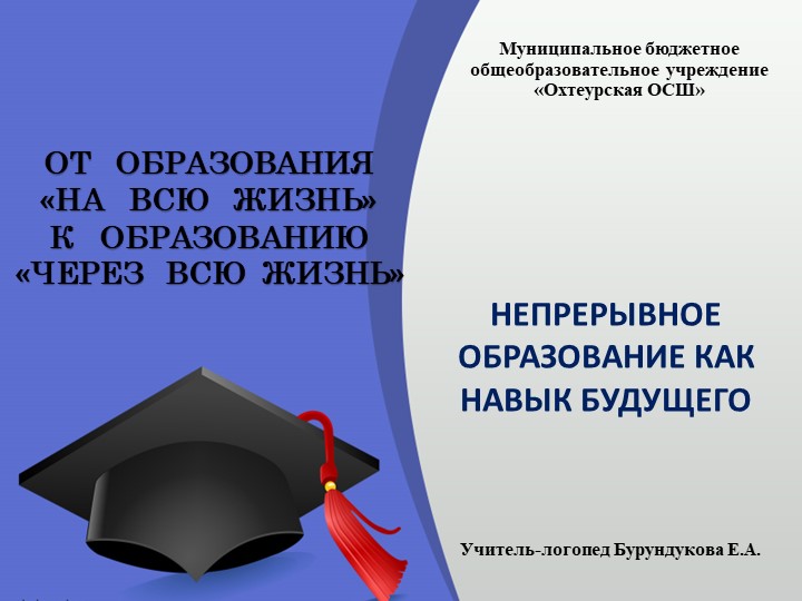 Презентация "НЕПРЕРЫВНОЕ ОБРАЗОВАНИЕ КАК НАВЫК БУДУЩЕГО". Из опыта работы - Скачать Читать Лучшую Школьную Библиотеку Учебников (100% Бесплатно!)