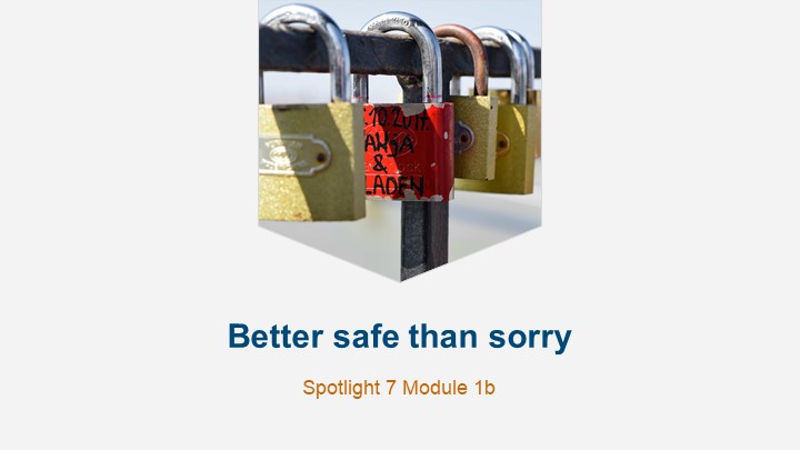 Презентация по теме "Better safe than sorry" (7 класс) - Скачать Читать Лучшую Школьную Библиотеку Учебников (100% Бесплатно!)