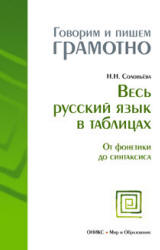 Весь русский язык в таблицах. От фонетики до синтаксиса - Соловьева Н.Н. - Скачать Читать Лучшую Школьную Библиотеку Учебников